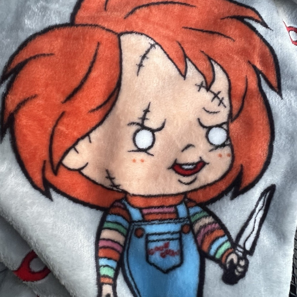 Chucky Halloween Horror Plush Throw Blanket 50 X 70 NWT 🎃🎃